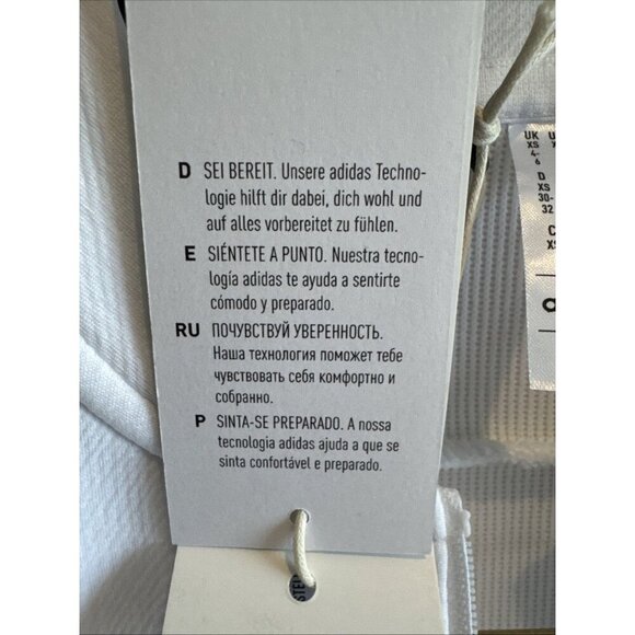 "NEW Adidas Women's Knitted Golf Jacket XS White, Soft Double Knit, HS8975 - Picture 14 of 14